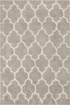 Chandra Rugs Hand-tufted Luxurious Contemporary Shag Rug - Plush, Stylish Design For Cozy Home Interiors Silver,White Polyester Zoy45802-576