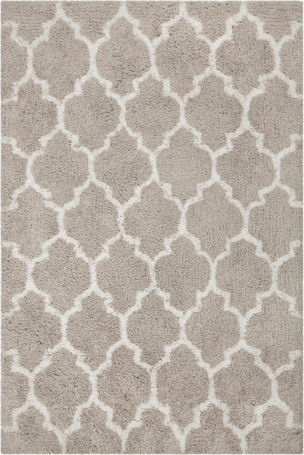 Chandra Rugs Hand-tufted Luxurious Contemporary Shag Rug - Plush, Stylish Design For Cozy Home Interiors Silver,White Polyester Zoy45802-576