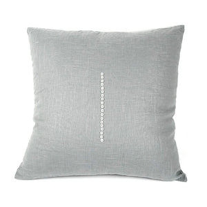 Zentique 20x20 Blue-Grey Linen-Blend Throw Pillow, Plush Support, Hidden Zipper, Muted Modern Accent (20") ZP001 20x20 Blue-Grey