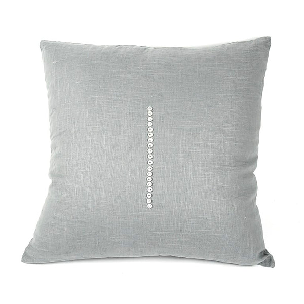 Zentique 20x20 Blue-Grey Linen-Blend Throw Pillow, Plush Support, Hidden Zipper, Muted Modern Accent (20") ZP001 20x20 Blue-Grey