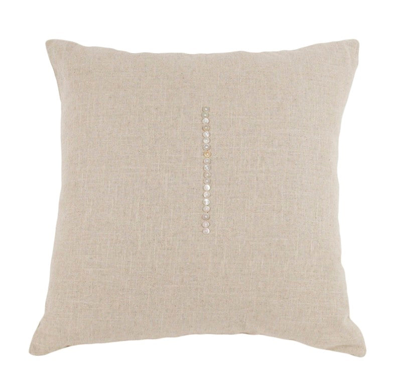 Zentique **Natural Natural Linen Cushion 20x20 - Breathable 100% Linen Throw Pillow, Plush Support, Neutral Chic Decor ZP001 20x20 Natural