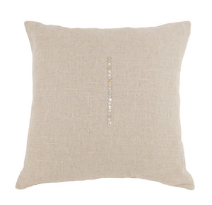 Zentique **Natural Natural Linen Cushion 20x20 - Breathable 100% Linen Throw Pillow, Plush Support, Neutral Chic Decor ZP001 20x20 Natural