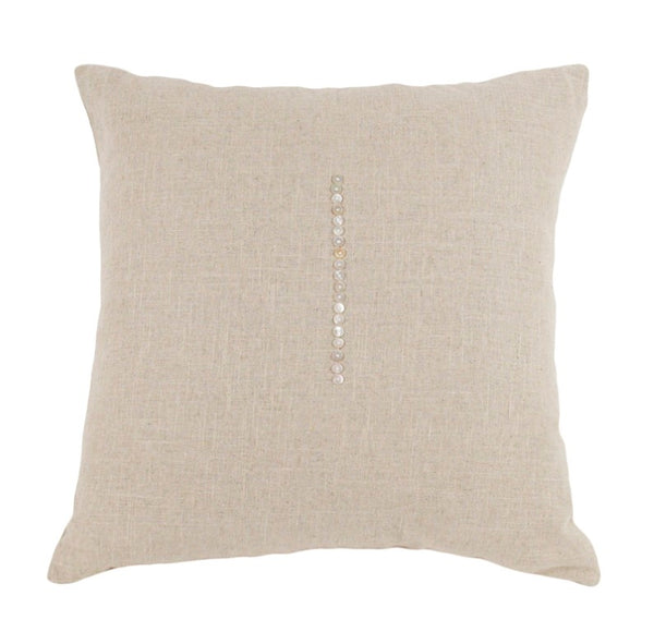 Zentique **Natural Natural Linen Cushion 20x20 - Breathable 100% Linen Throw Pillow, Plush Support, Neutral Chic Decor ZP001 20x20 Natural