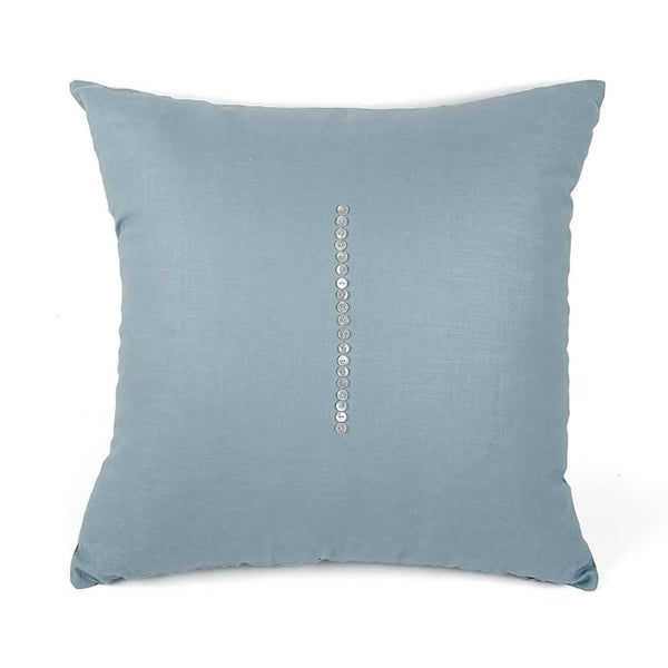 Zentique 20x20 Sky Blue Linen Square Pillow Cover — Premium South Korea Craft, Durable Breathable Fabric for Decor (94) ZP001 20x20 Sky Blue