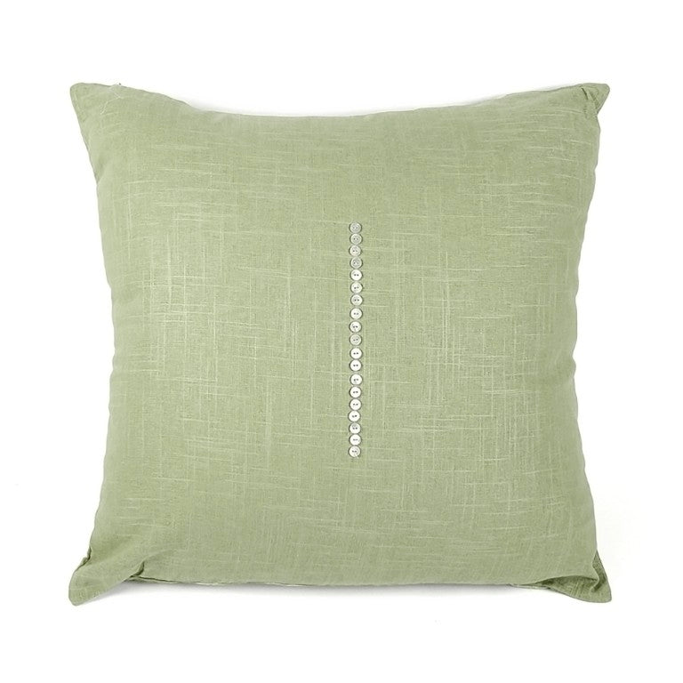 Zentique 20x20 Soft Green Linen Pillow Cover — Breathable 20x20 Accent Case, Hidden Zipper, Machine Washable, Korea-crafted ZP001 20x20 Soft Green