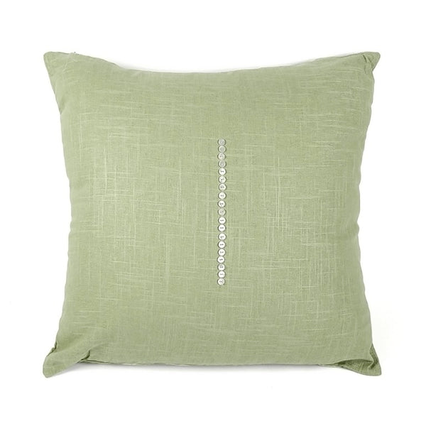 Zentique 20x20 Soft Green Linen Pillow Cover — Breathable 20x20 Accent Case, Hidden Zipper, Machine Washable, Korea-crafted ZP001 20x20 Soft Green