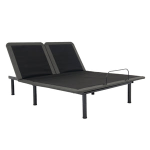 Legends Furniture Bridgevine Home Queen Size Flex Head Quick Assembly Adjustable Bed Frame With Voice Activated Controls Black  Zrem-adjta-fq