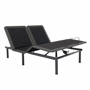 Legends Furniture Bridgevine Home Queen Size Flex Head Quick Assembly Adjustable Bed Frame With Voice Activated Controls Black  Zrem-adjta-fq