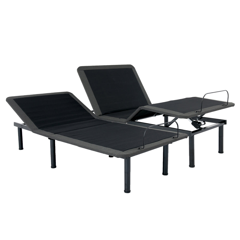 Legends Furniture Bridgevine Home King Size Flex Head Quick Assembly Adjustable Bed Frame With Voice Activated Controls Black  Zrem-adjta-fkg