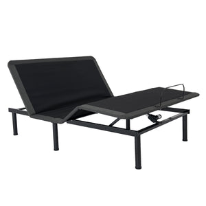 Legends Furniture Bridgevine Home Queen Size Quick Assembly Adjustable Bed Frame With Voice Activated Controls Black  Zrem-adjta-qn