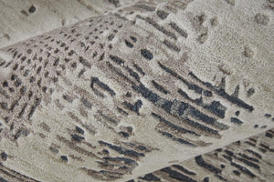 Feizy Rugs Zarah Handcrafted Wool Viscose Abstract Area Rug Earthy Tones for Living Room ZRH8917FBGEGRYH00