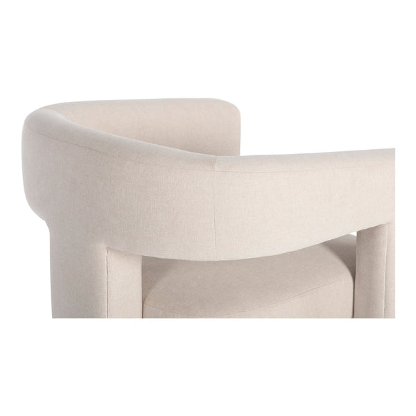 Moe's Home Elo Chair - Contemporary Modern Armchair With Plush Foam And Soft Polyester For Ultimate Comfort Beige Upholstery, 95% Polyester,5% Nylon,Plywood Frame Zt-1032-34