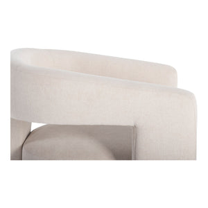 Moe's Home Elo Chair - Contemporary Modern Armchair With Plush Foam And Soft Polyester For Ultimate Comfort Beige Upholstery, 95% Polyester,5% Nylon,Plywood Frame Zt-1032-34