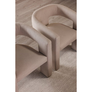 Moe's Home Elo Chair - Contemporary Modern Armchair With Plush Foam And Soft Polyester For Ultimate Comfort Beige Upholstery, 95% Polyester,5% Nylon,Plywood Frame Zt-1032-34