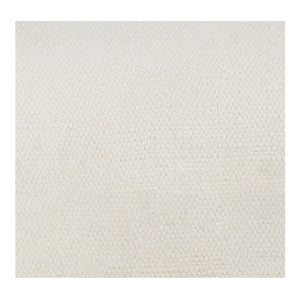 Moe's Home Edwin Accent Chair - 70s-inspired Armless Design With Natural Sophistication And Plush Comfort White Upholstery, 98% Polyester,2% Linen,Solid Ash & Plywood Frame Zt-1040-05