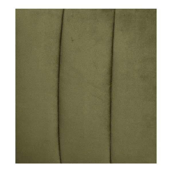 Moe's Home Sofi Accent Chair - Contemporary Vintage Design With Sculptural 3-leg Frame And Luxurious Upholstery Green Upholstery, 100% Polyester,Solid Ash & Plywood Frame Zt-1041-27