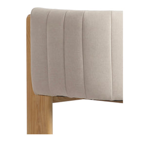 Moe's Home Sofi Accent Chair - Contemporary Vintage Design With Sculptural 3-leg Frame And Luxurious Upholstery Beige Upholstery, 95% Polyester,5% Nylon,Solid Ash & Plywood Frame Zt-1041-34