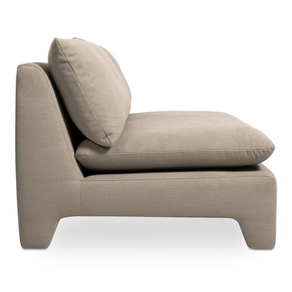 Moe's Home Estelle Sofa - Vintage-inspired, Eco-friendly Comfort With Plush Dacron & Feather Fill Upholstery Brown Upholstery, 98% Polyester,2% Linen,Plywood Frame Zt-1042-40