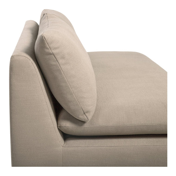 Moe's Home Estelle Sofa - Vintage-inspired, Eco-friendly Comfort With Plush Dacron & Feather Fill Upholstery Brown Upholstery, 98% Polyester,2% Linen,Plywood Frame Zt-1042-40