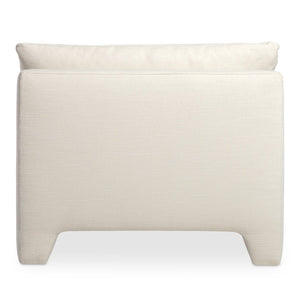 Moe's Home Estelle Lounge Chair - Vintage-inspired Comfort With Eco-friendly Upholstery For Modern Spaces White Upholstery, 98% Polyester,2% Linen,Plywood Frame Zt-1043-05