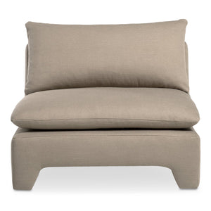 Moe's Home Estelle Lounge Chair - Vintage-inspired Comfort With Eco-friendly Upholstery For Modern Spaces Brown Upholstery, 98% Polyester,2% Linen,Plywood Frame Zt-1043-40