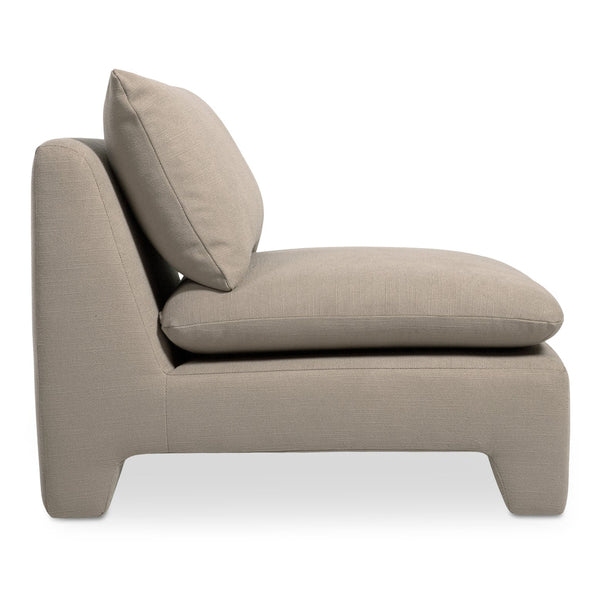 Moe's Home Estelle Lounge Chair - Vintage-inspired Comfort With Eco-friendly Upholstery For Modern Spaces Brown Upholstery, 98% Polyester,2% Linen,Plywood Frame Zt-1043-40