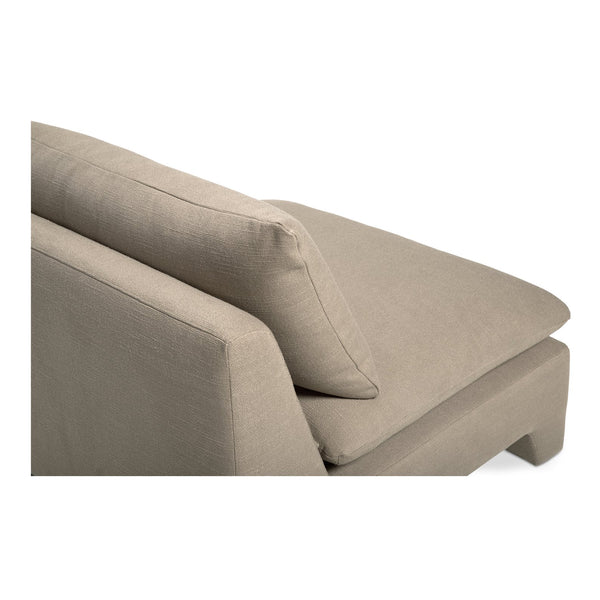 Moe's Home Estelle Lounge Chair - Vintage-inspired Comfort With Eco-friendly Upholstery For Modern Spaces Brown Upholstery, 98% Polyester,2% Linen,Plywood Frame Zt-1043-40