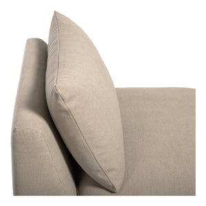 Moe's Home Estelle Lounge Chair - Vintage-inspired Comfort With Eco-friendly Upholstery For Modern Spaces Brown Upholstery, 98% Polyester,2% Linen,Plywood Frame Zt-1043-40