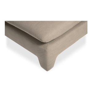Moe's Home Estelle Lounge Chair - Vintage-inspired Comfort With Eco-friendly Upholstery For Modern Spaces Brown Upholstery, 98% Polyester,2% Linen,Plywood Frame Zt-1043-40