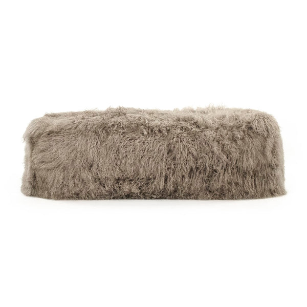 Tibetan Lamb Fur Bench 100% lamb fur/light grey ZTBP-light grey Zentique