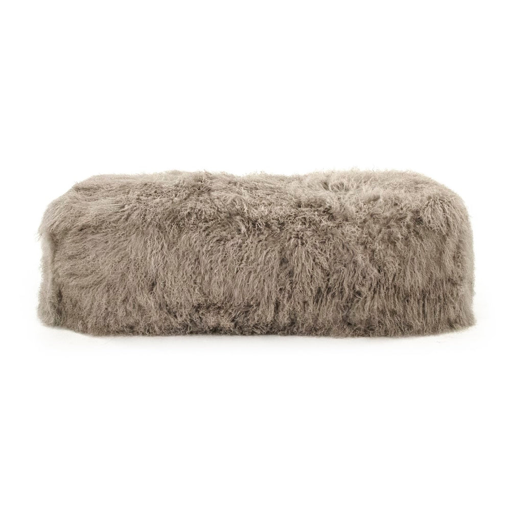 Tibetan Lamb Fur Bench 100% lamb fur/light grey ZTBP-light grey Zentique