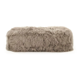 Tibetan Lamb Fur Bench 100% lamb fur/light grey ZTBP-light grey Zentique