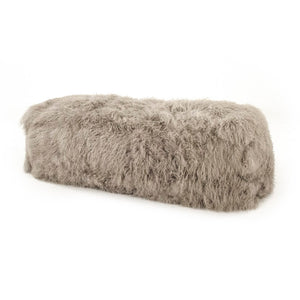 Tibetan Lamb Fur Bench 100% lamb fur/light grey ZTBP-light grey Zentique
