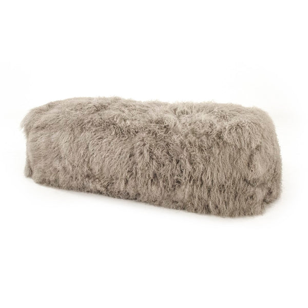 Tibetan Lamb Fur Bench 100% lamb fur/light grey ZTBP-light grey Zentique