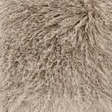 Tibetan Light Grey Lamb Fur Pillow 100% lamb fur/light grey ZTLFC-light grey Zentique