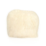 Tibetan Ivory Lamb Fur Pouf 100% lamb fur/ivory ZTLFP-ivory Zentique