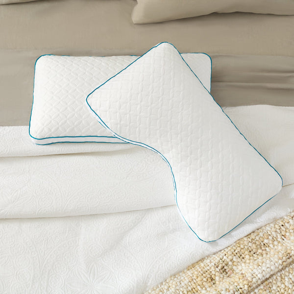 Malouf Flexfill™ Pillow - Shredded Memory Foam With Cooling Cover For Ultimate Sleep Comfort And Support White White Zzqqpehfsd