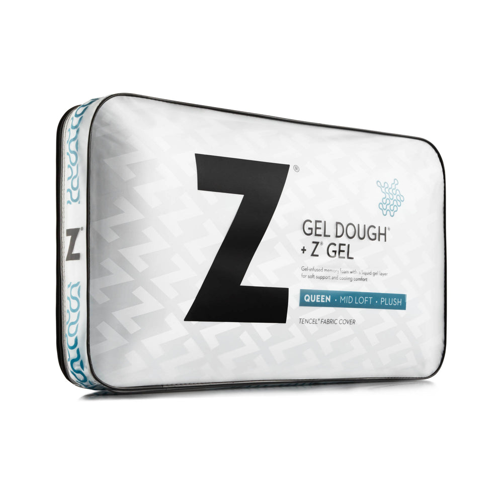 Malouf Gel Dough® + Z™ Gel Pillow - Experience Unmatched Cooling Comfort With Premium Memory Foam Support   Zzkkhpgl