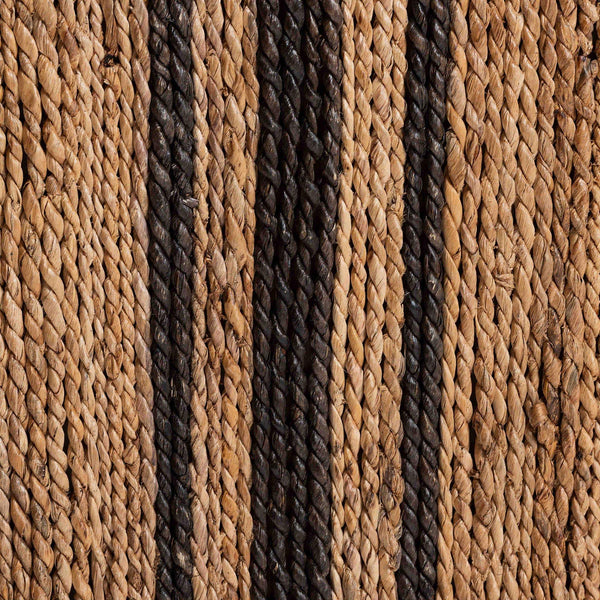 Bali & Pari Zeke Handwoven Seagrass Mango Wood Counter Stool with Wraparound Arms