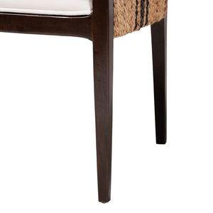Bali & Pari Zeke Handwoven Seagrass Dining Chairs Coastal Modern Set of Two