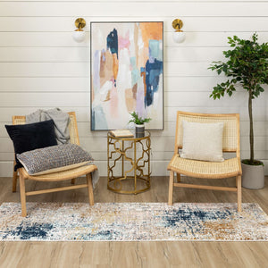 Karastan Rugs Rendition by Stacy Garcia Home Zelig Machine Woven Triexta Modern/Contemporary Area Rug Dim Grey 2' 4" x 7' 10"