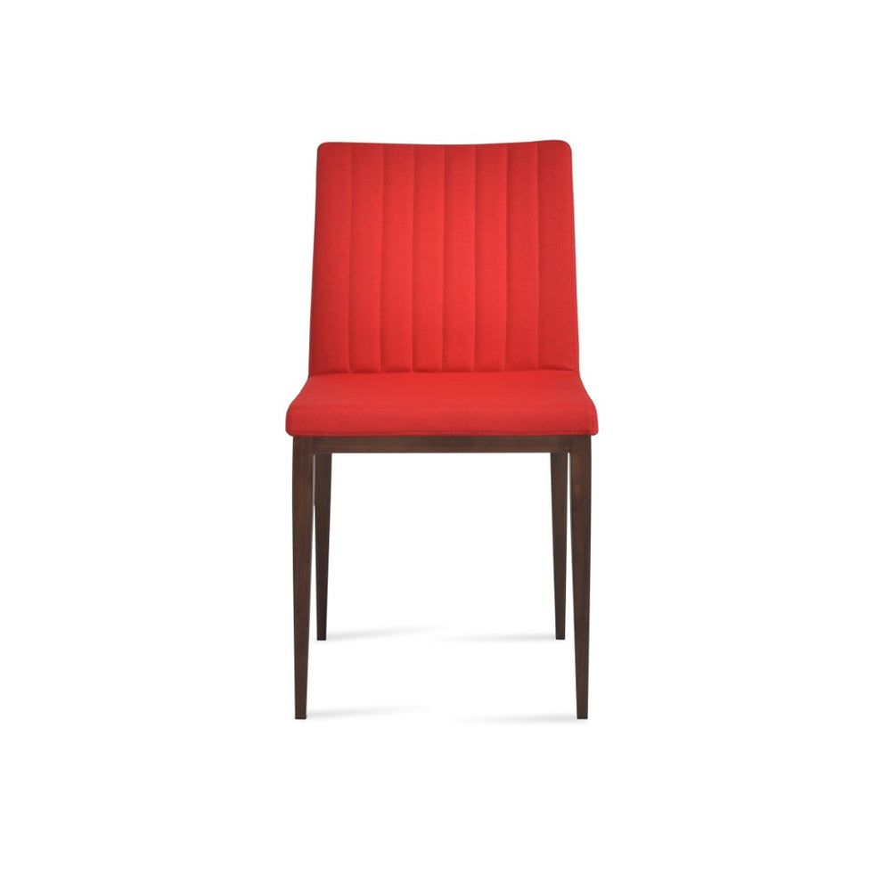 Soho Concept Zeyno Mw Dining Chair - Luxurious Boucle, Velvet, Nubuck Fabrics With 10-year Guarantee & Style Walnut,Red  Soho-concept-dining-chair-06485