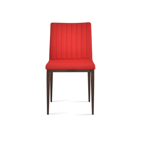 Soho Concept Zeyno Mw Dining Chair - Luxurious Boucle, Velvet, Nubuck Fabrics With 10-year Guarantee & Style Walnut,Red  Soho-concept-dining-chair-06485