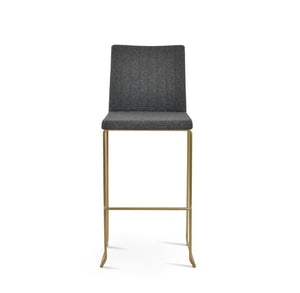 Soho Concept Zeyno Wire Stackable Dining Chair With Soft Leatherette Upholstery & 2-year Guarantee, Grey Finish Brass,Dark Grey  Soho-concept-dining-chair-06522