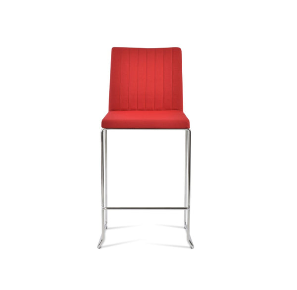 Soho Concept Zeyno Wire Barstools & Counterstools - Stylish Stackable Design With 2-year Guarantee & Options! Chrome,Red  Soho-concept-dining-chair-07338