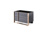 VIG Furniture Nova Domus Cartier Modern Black & Rosegold Bedroom Set VGVCCARTIER-SET