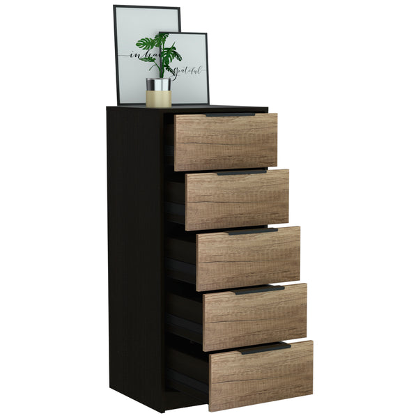 English Elm Washington TV Stand with 7 Cubby Storage, Engineered Wood Console for 65" TVs, Metallic Legs, Sleek Design Multicolor 45 L x 21 W x 5 H B128P148985