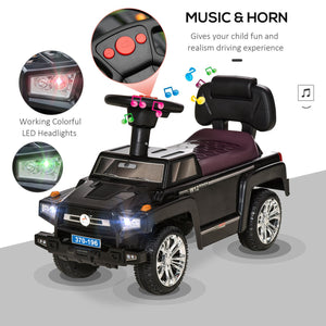 English Elm Aosom Toddler Foot Powered Ride on Atv Toy with Led Lights and Built in Music W2225P217703