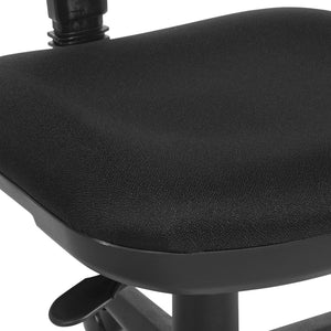 OSP Home Furnishings Sculptured Armless Task Chair Ergonomic Lumbar Support for Home or Office Workstation 8120-231