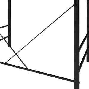 OSP Home Furnishings Zephyr Computer Desk Clear/Black